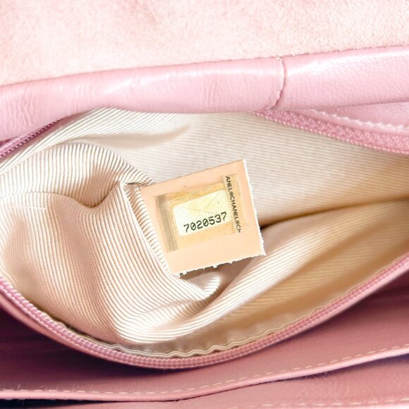Chanel Pink Suede Top Handle Bag - Picture 12 of 16